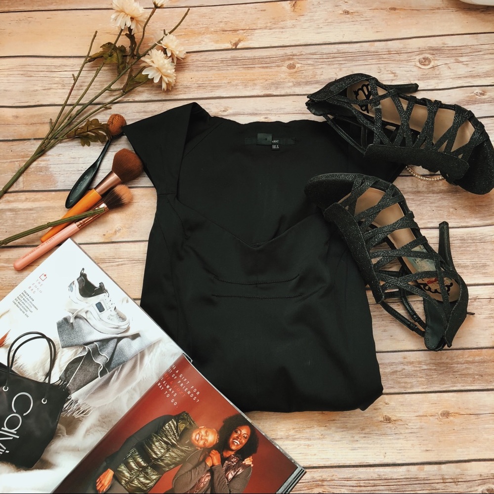 Zara basic black Dress